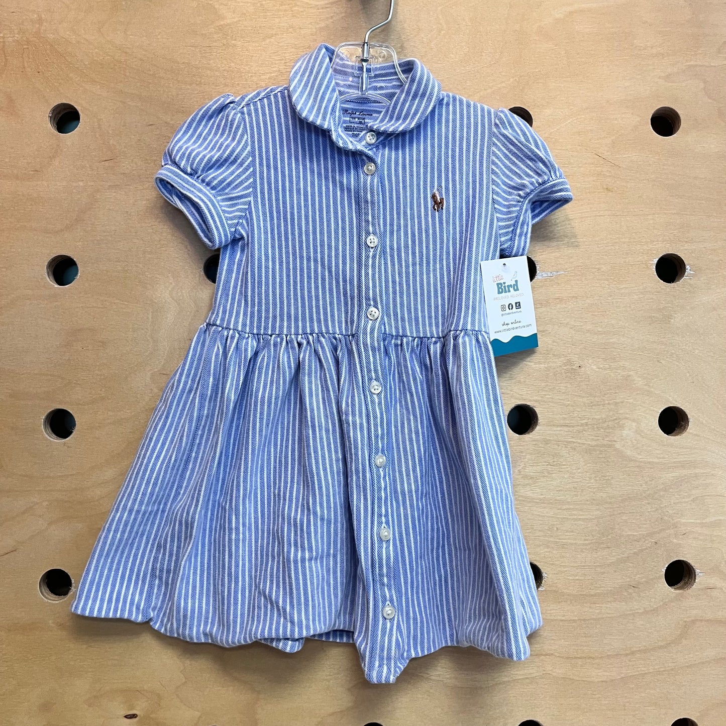 Periwinkle Striped Polo Dress
