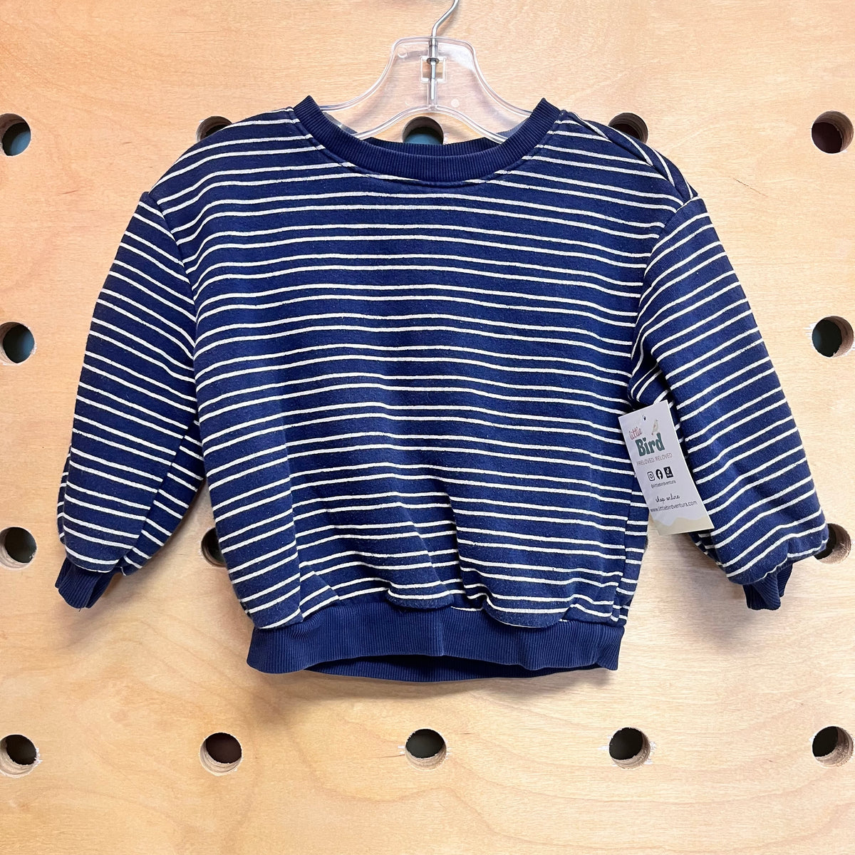 Blue/White Striped Sweatshirt