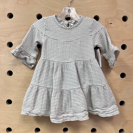 Cream & Green Organic Dress w/ Bloomers