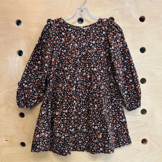 Black & Brown Floral Dress