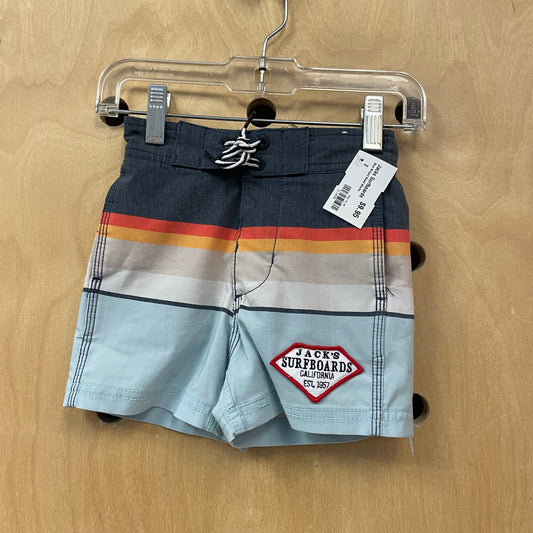 Blue Striped Board Shorts