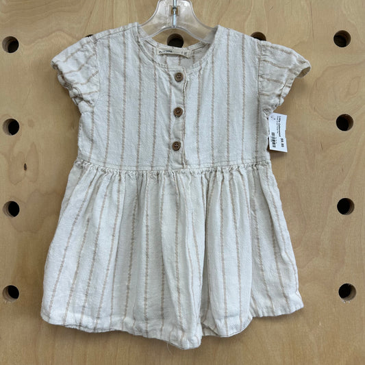 Cream & Gold Thread Top