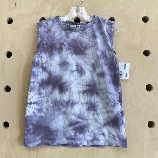 Purple Tie Dye Muscle Tank