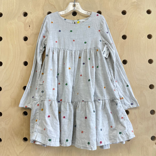 Grey Floral Dress
