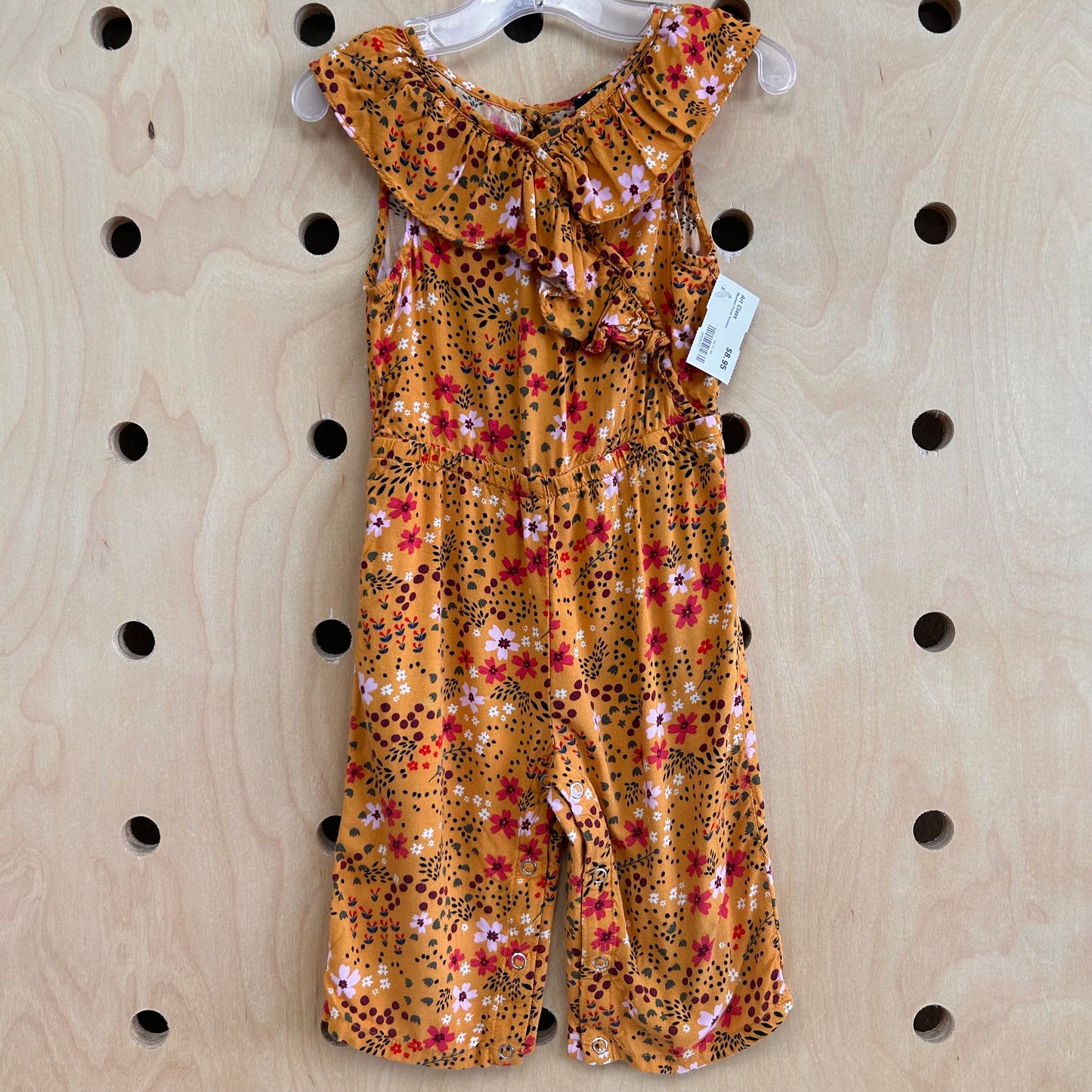 Mustard Floral Romper