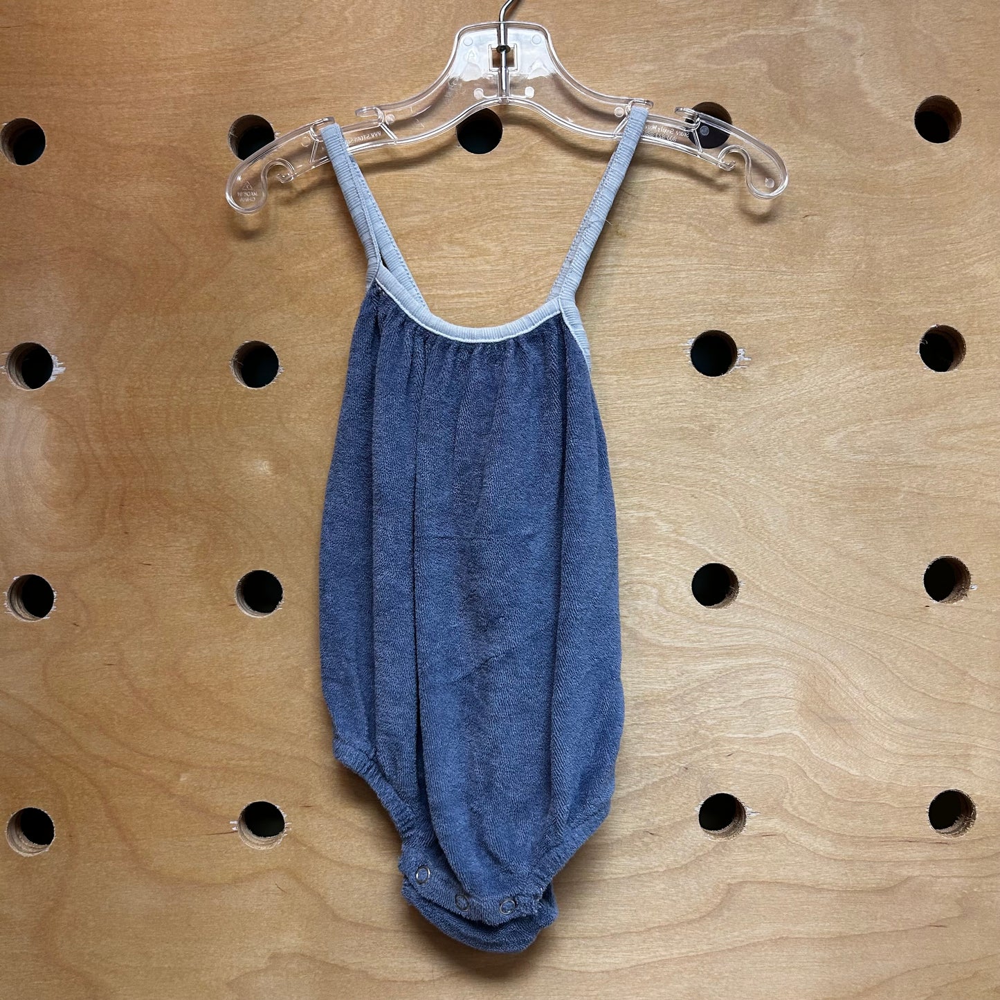 Organic Blue Terry Romper