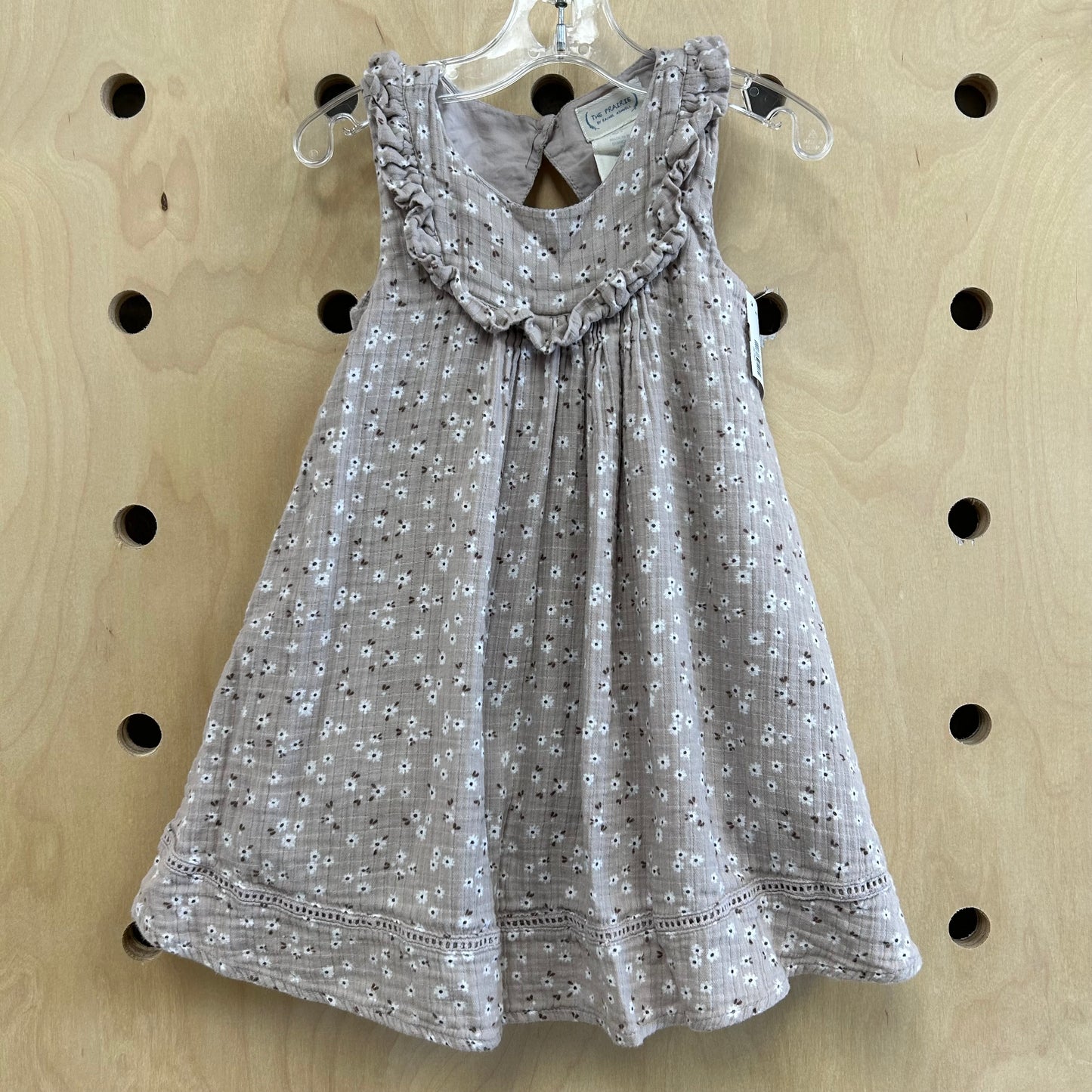 Taupe Floral Dress