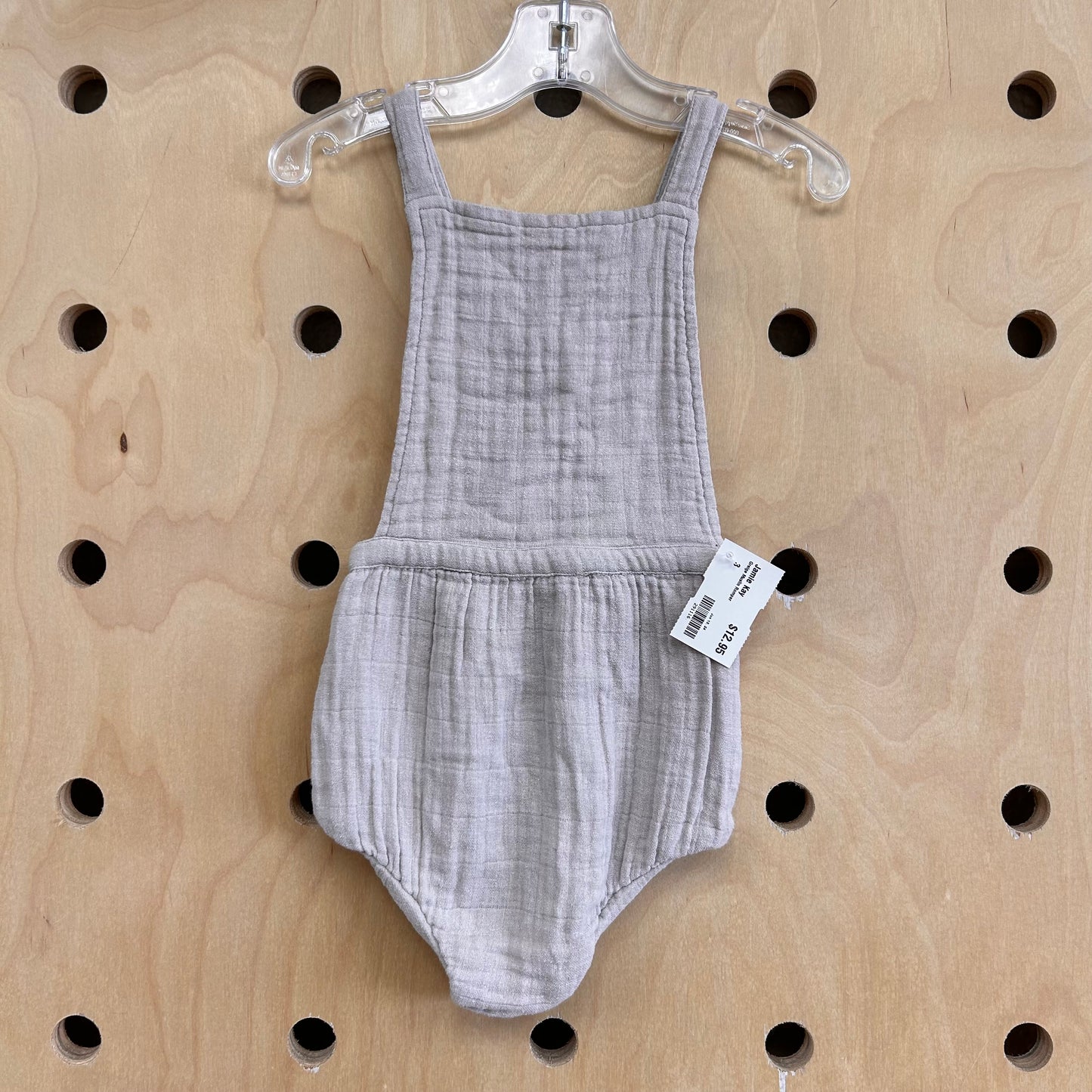 Greige Muslin Romper