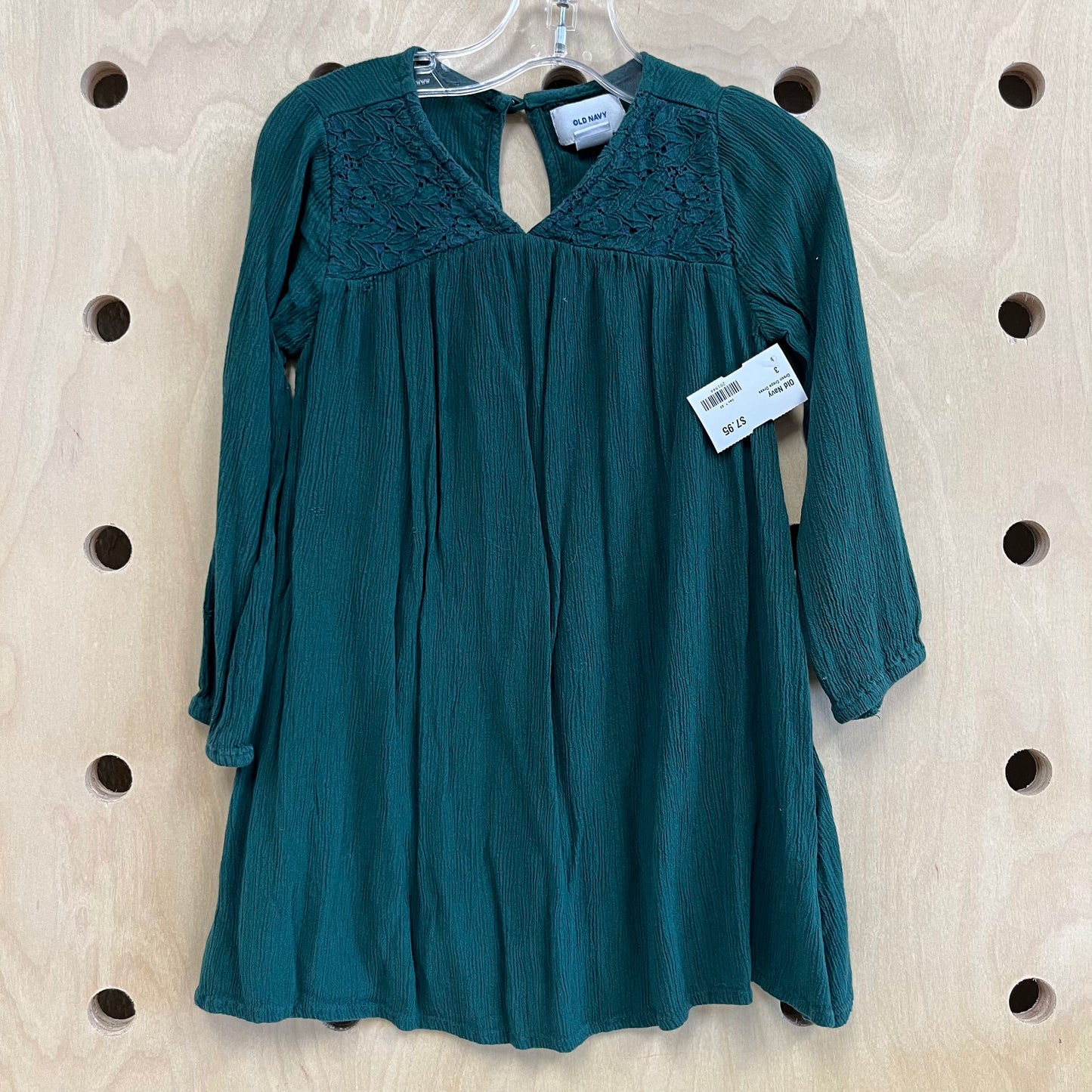 Green Crepe Dress