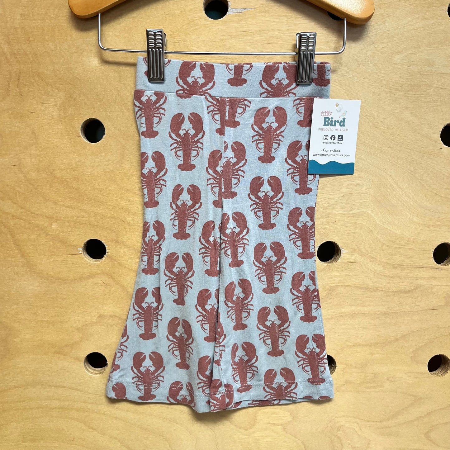 Blue/Red Modal Lobster Flare Leggings