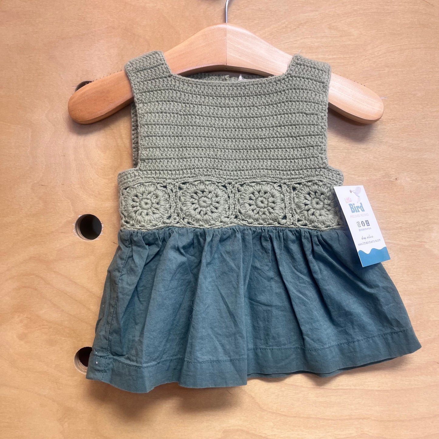 Crocheted & Organic Cotton Dress