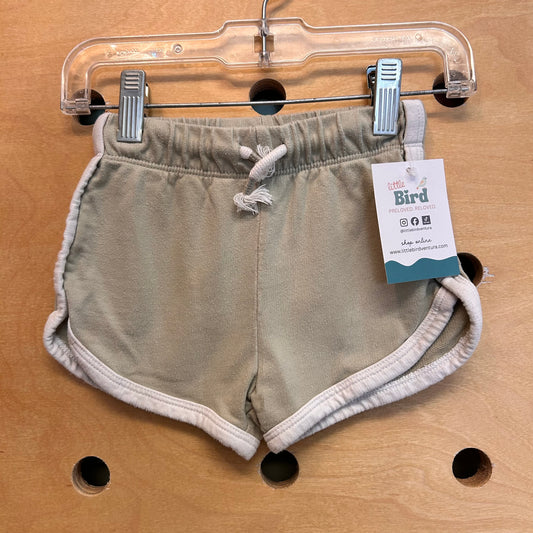 Organic Seafoam Drawstring Shorts