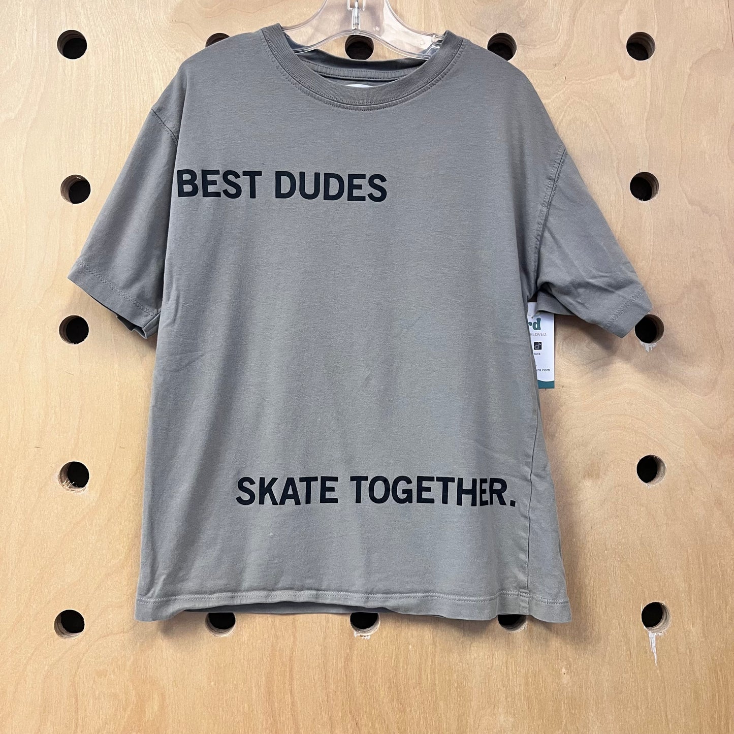 Grey Best Dudes Skate Together Tee
