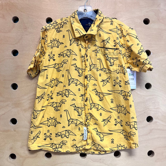 Yellow/Black Oragami Button Up