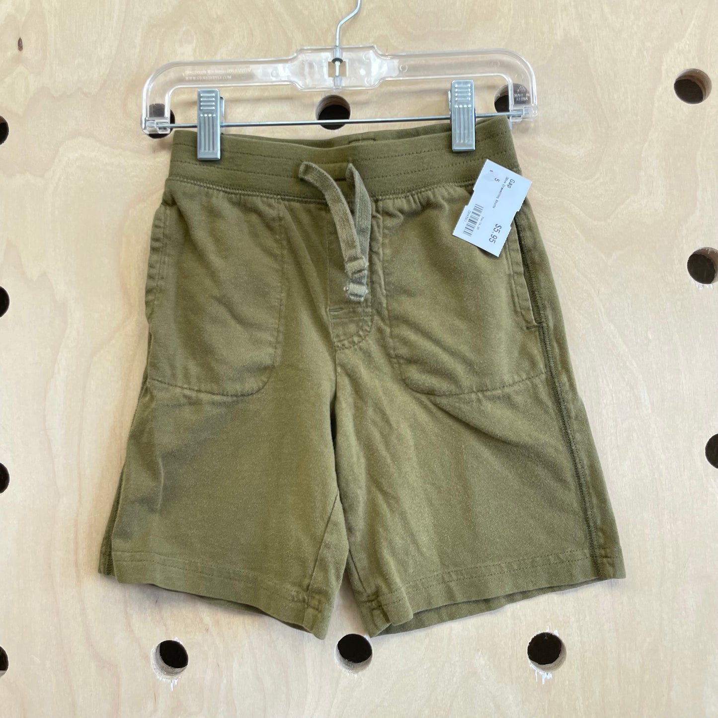 Olive Drawstring Shorts