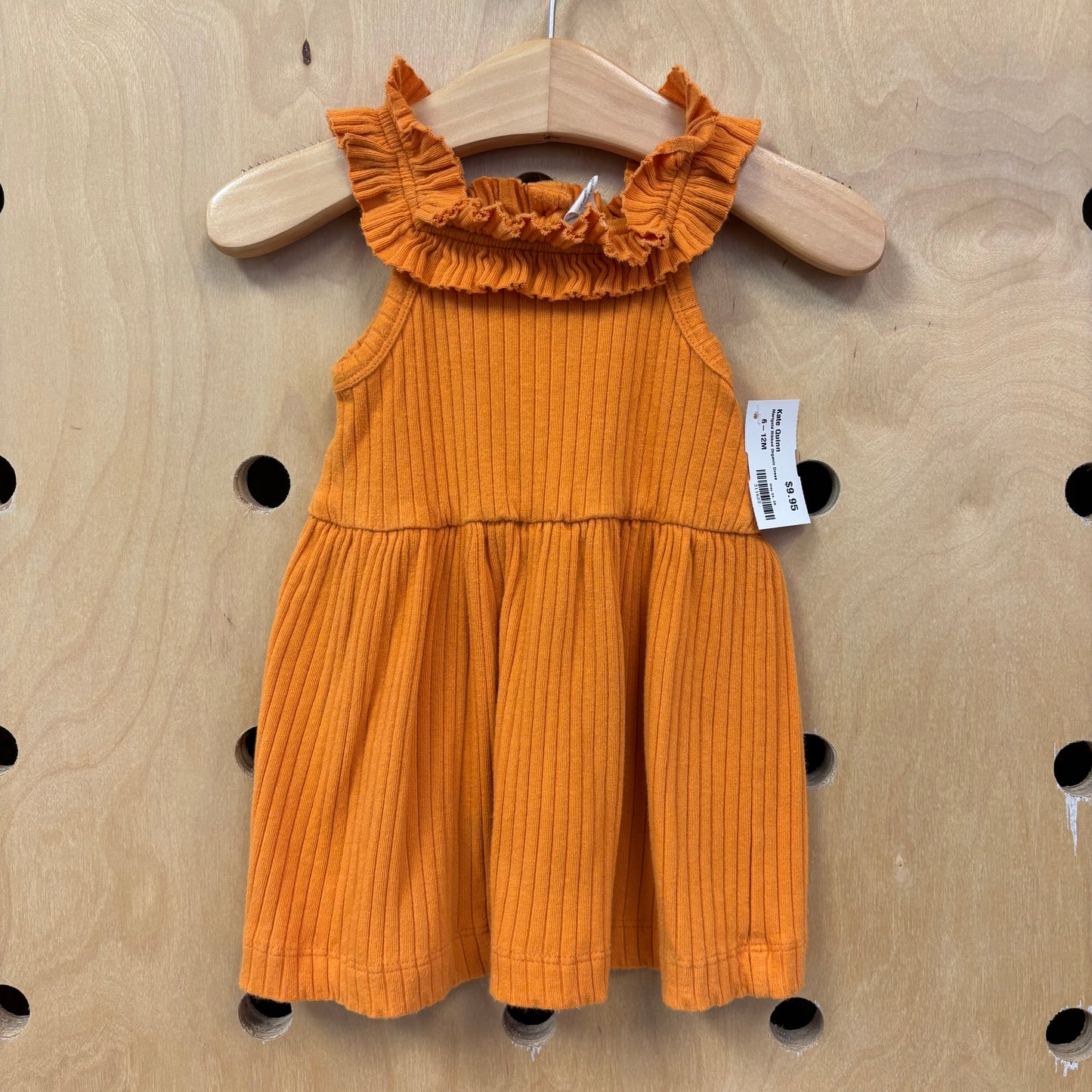 Marigold Ribbed Organic Dress