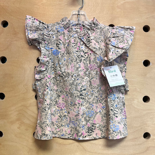 Tan/Pink Floral Shirt NEW!