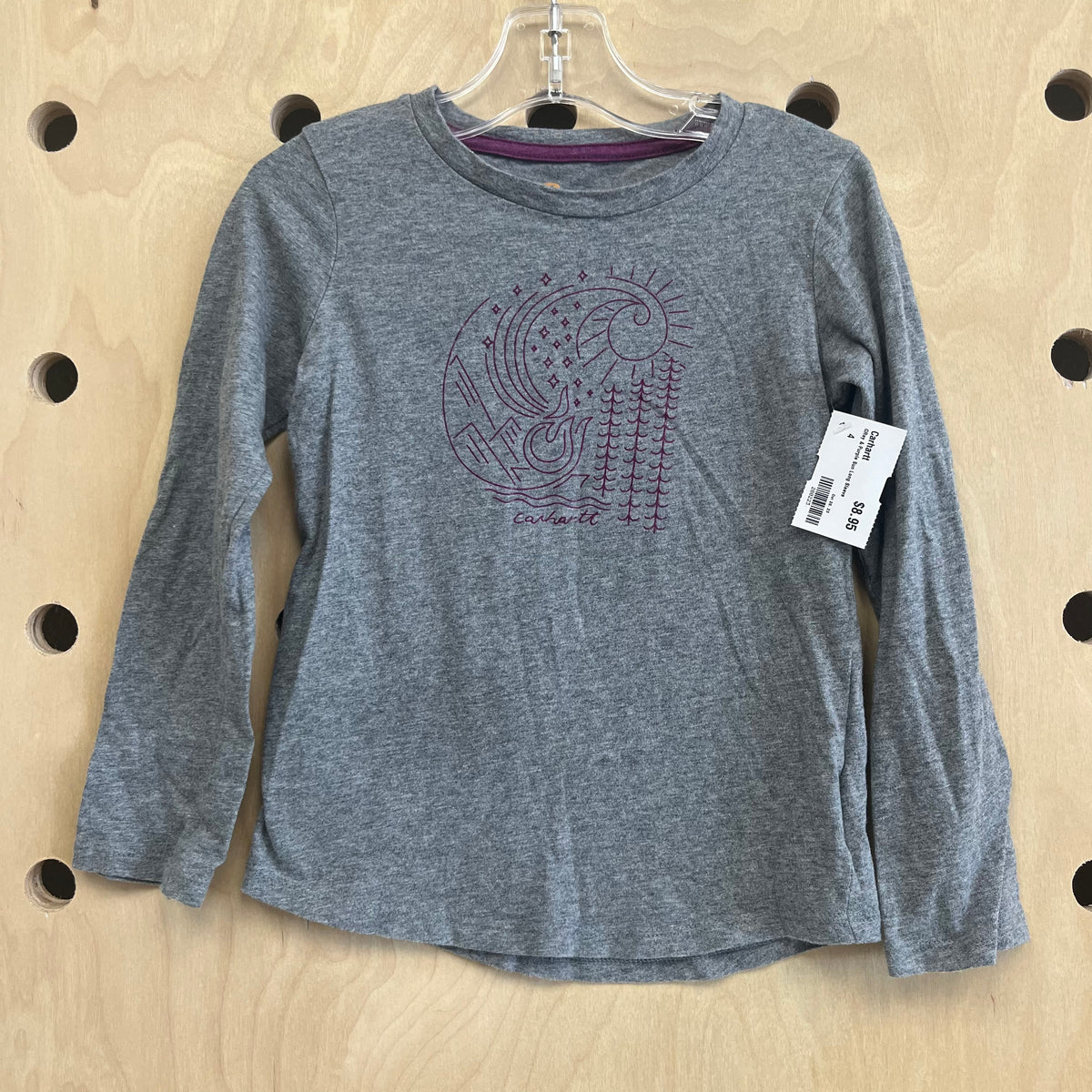 Grey & Purple Sun Long Sleeve