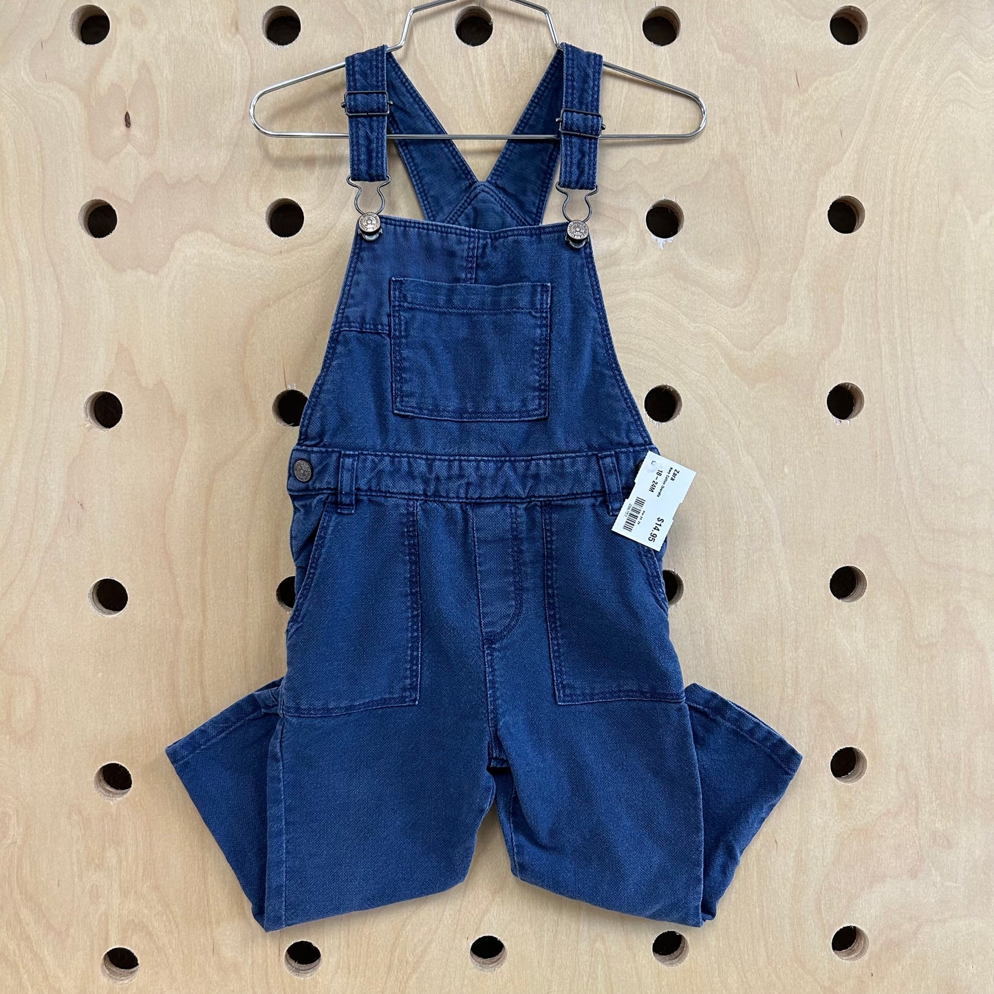 Navy Cotton Overalls