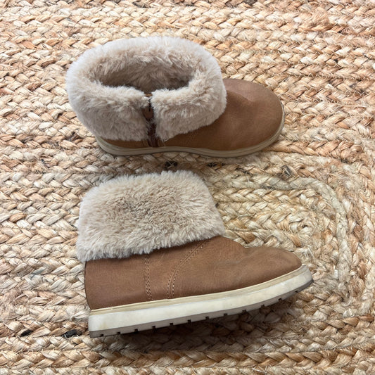 Brown Fluffy Boots