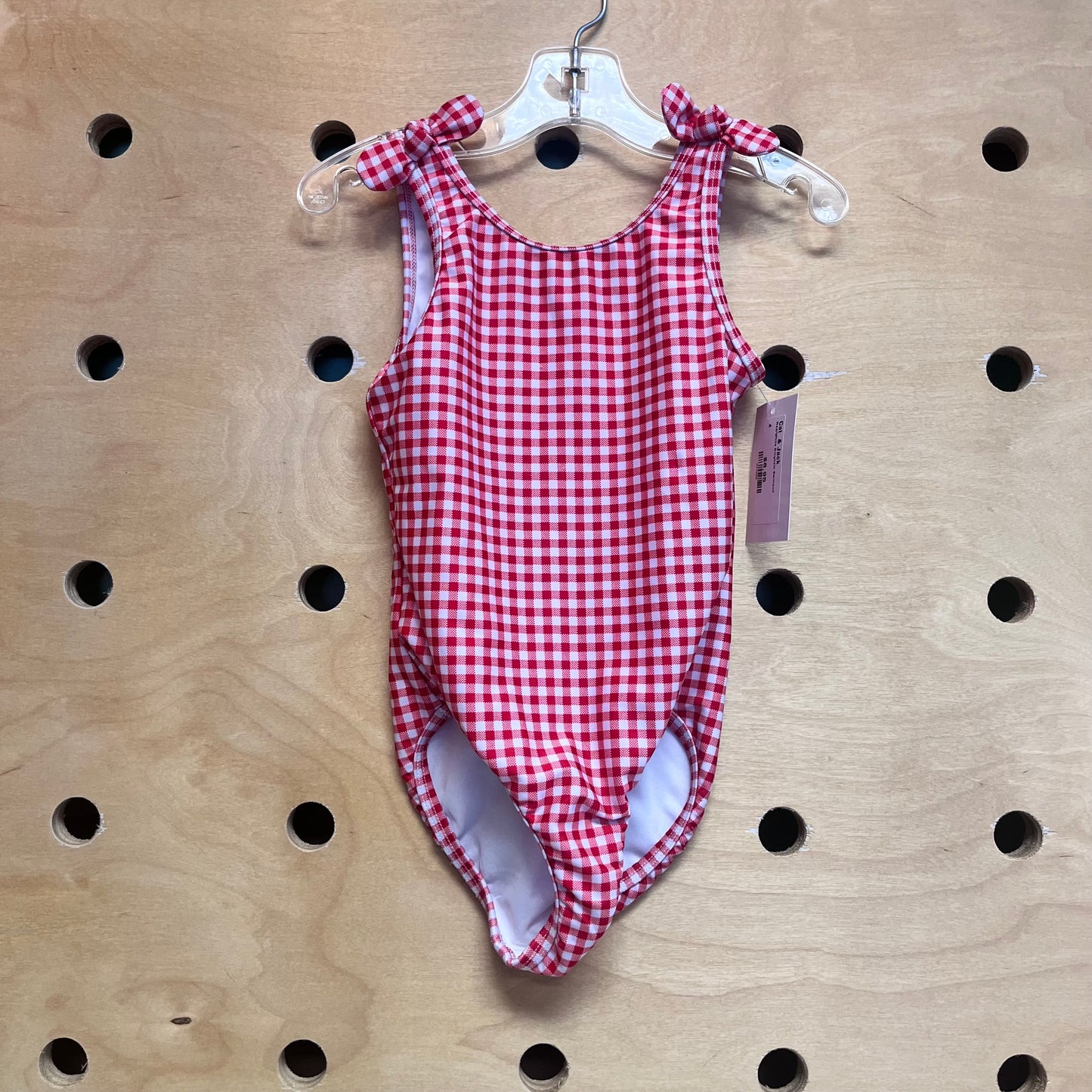 Red/White Gingham Swimsuit