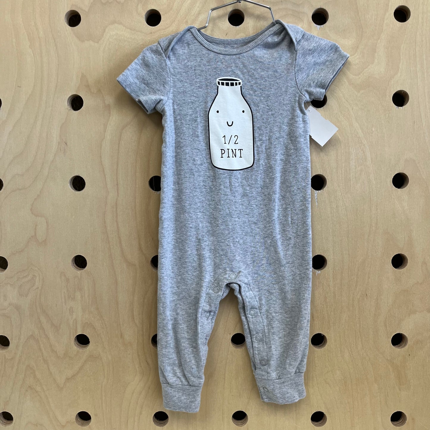 Grey 1/2 Pint Romper