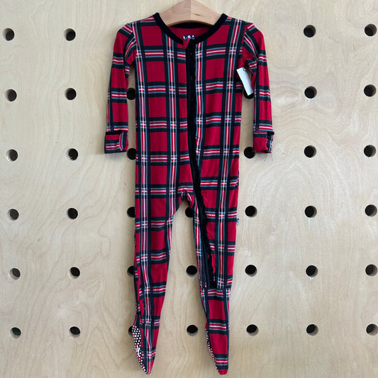 Red Plaid Bamboo Zippy