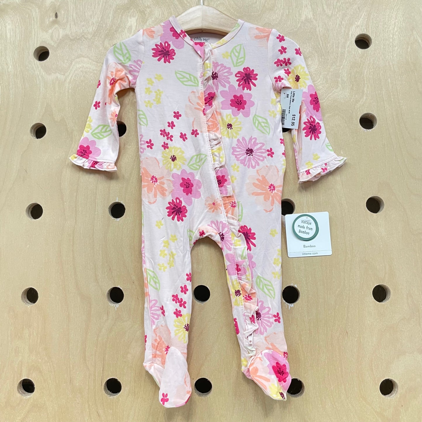 Pink Floral Bamboo Zippy NEW!