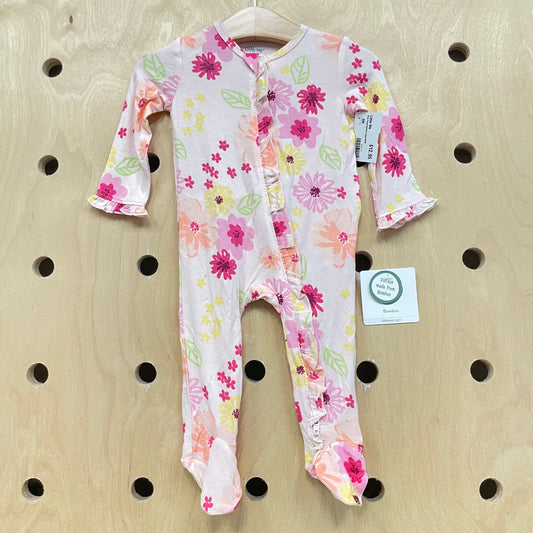 Pink Floral Bamboo Zippy NEW!