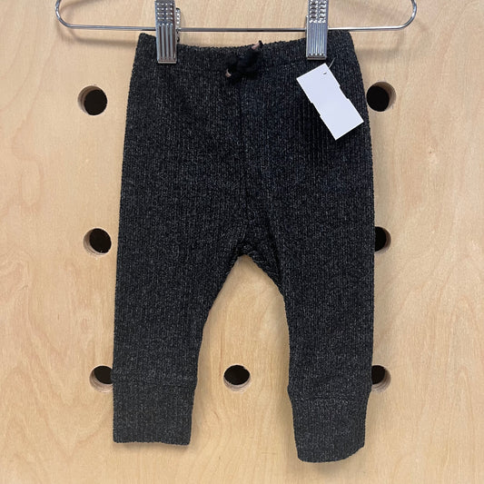 Black Heather Knit Joggers