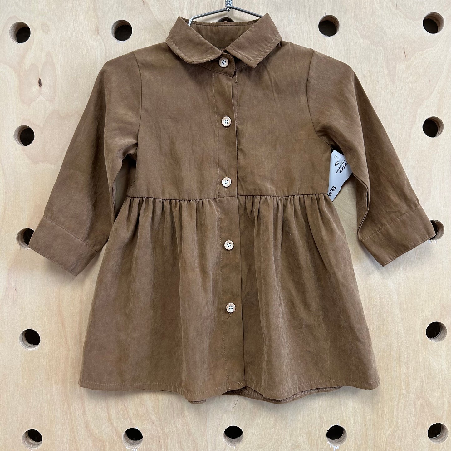 Brown Silky Dress