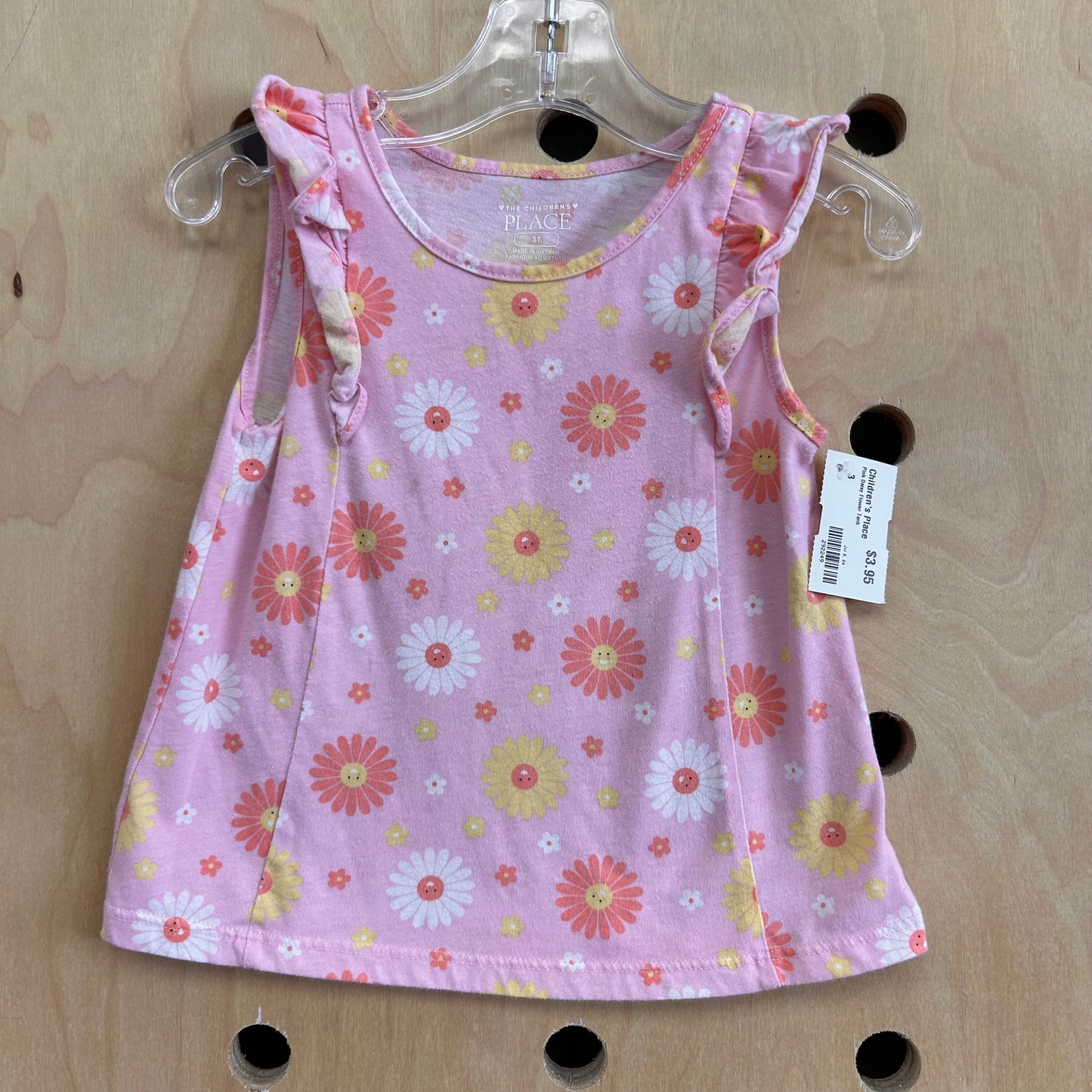 Pink Daisy Flower Tank