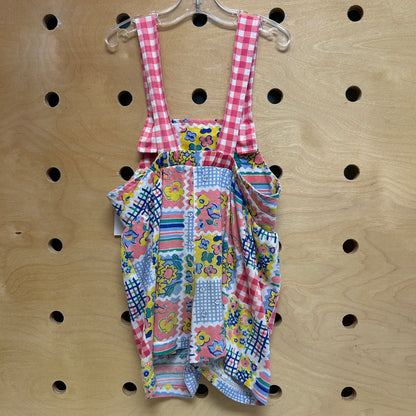 Honors Y2K Pink Colorful Gingham Romper