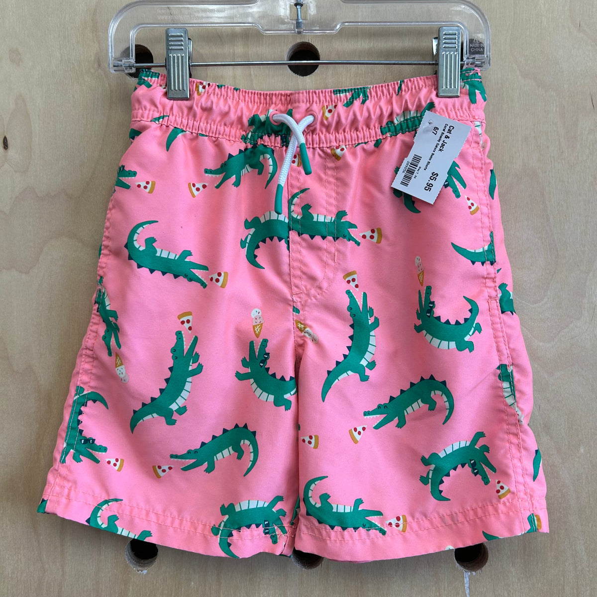 Coral Snacky Gators Swim Shorts