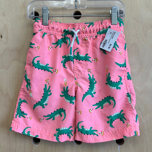 Coral Snacky Gators Swim Shorts