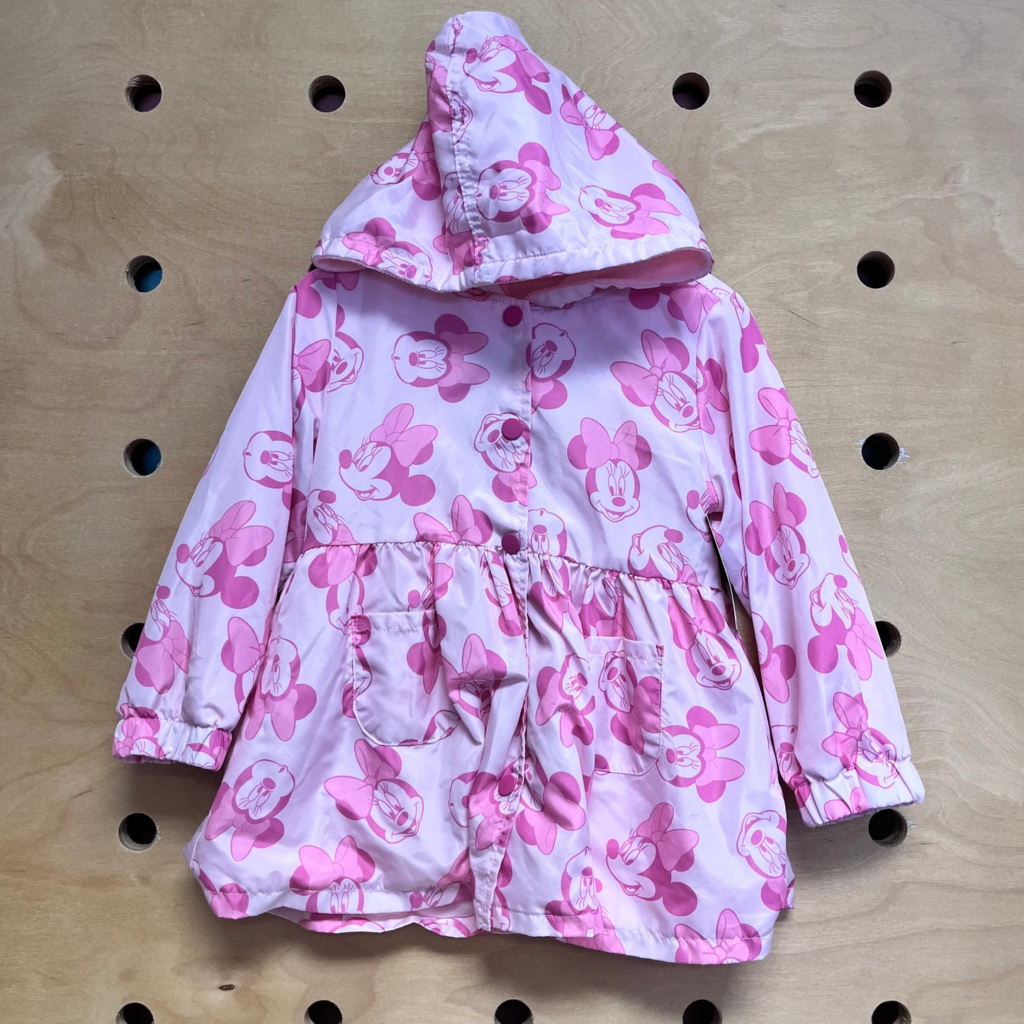 Pink Minnie Mouse Snap Jacket