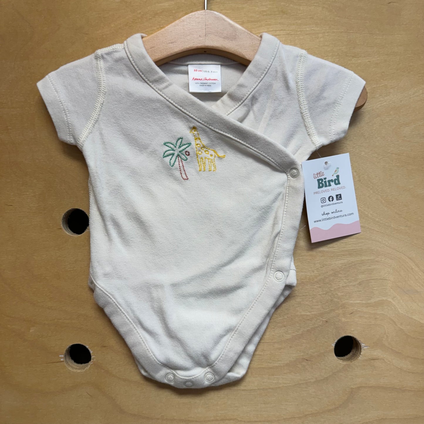 Organic Embroider Palm Bodysuit