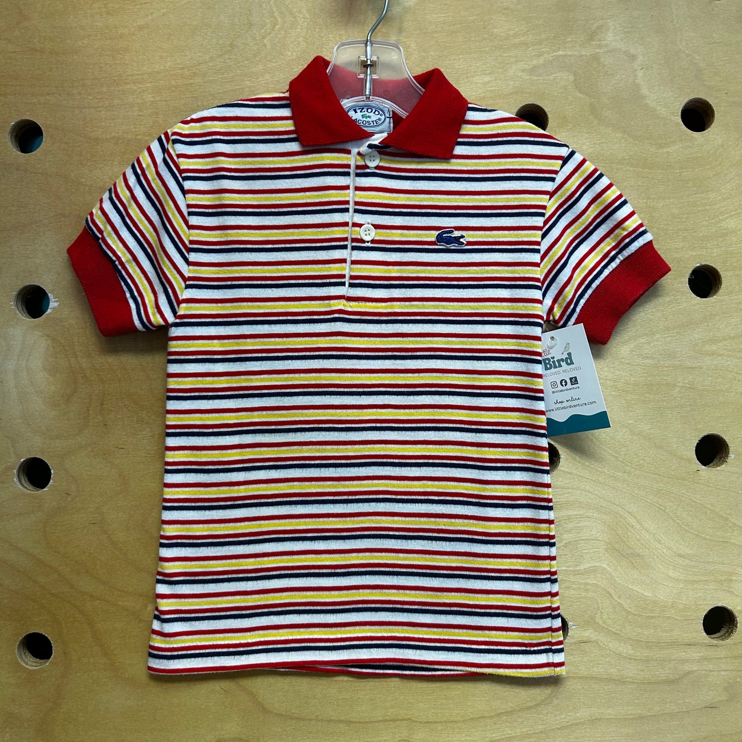Lacoste Izod Red Striped Polo