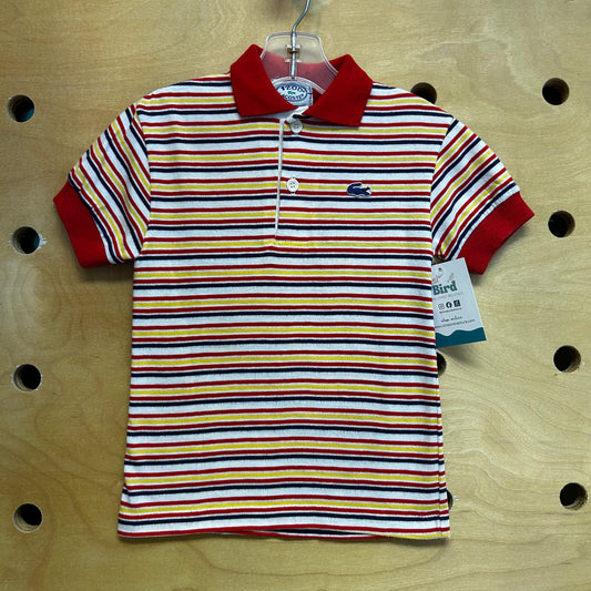 Lacoste Izod Red Striped Polo