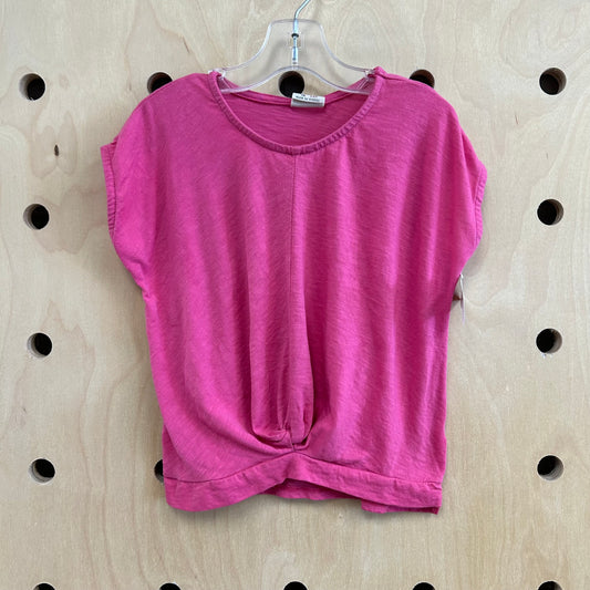 Pink Front Knot Top
