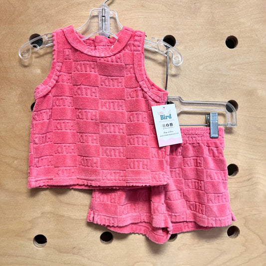 Coral KITH Terry Outfit