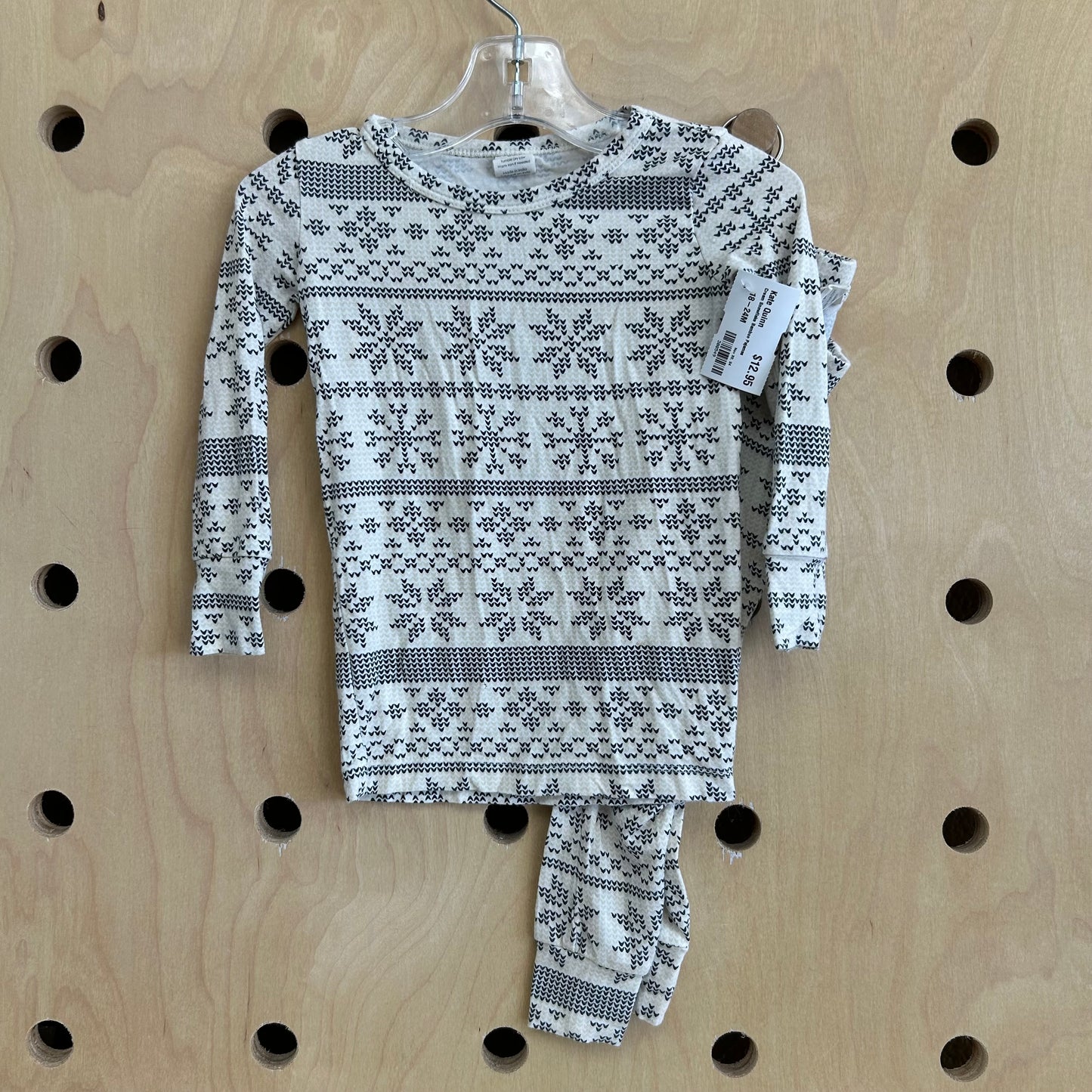 Cream Snowflake Bamboo Pajamas