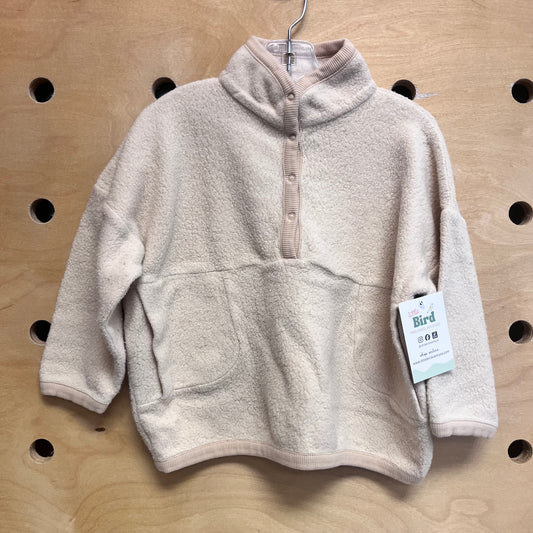 Cream 1/4 Snap Jacket