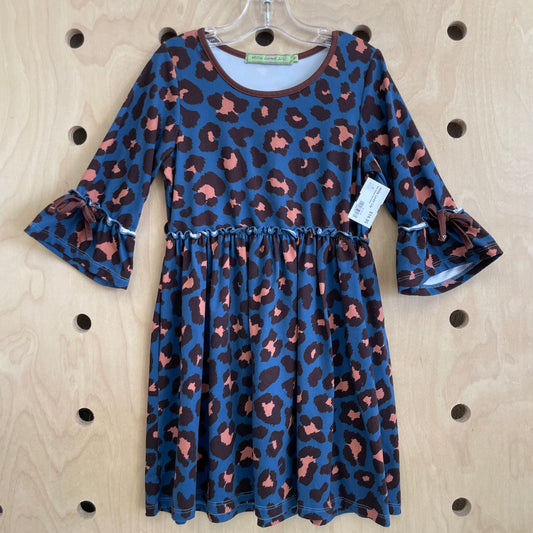 Blue Animal Print Dress