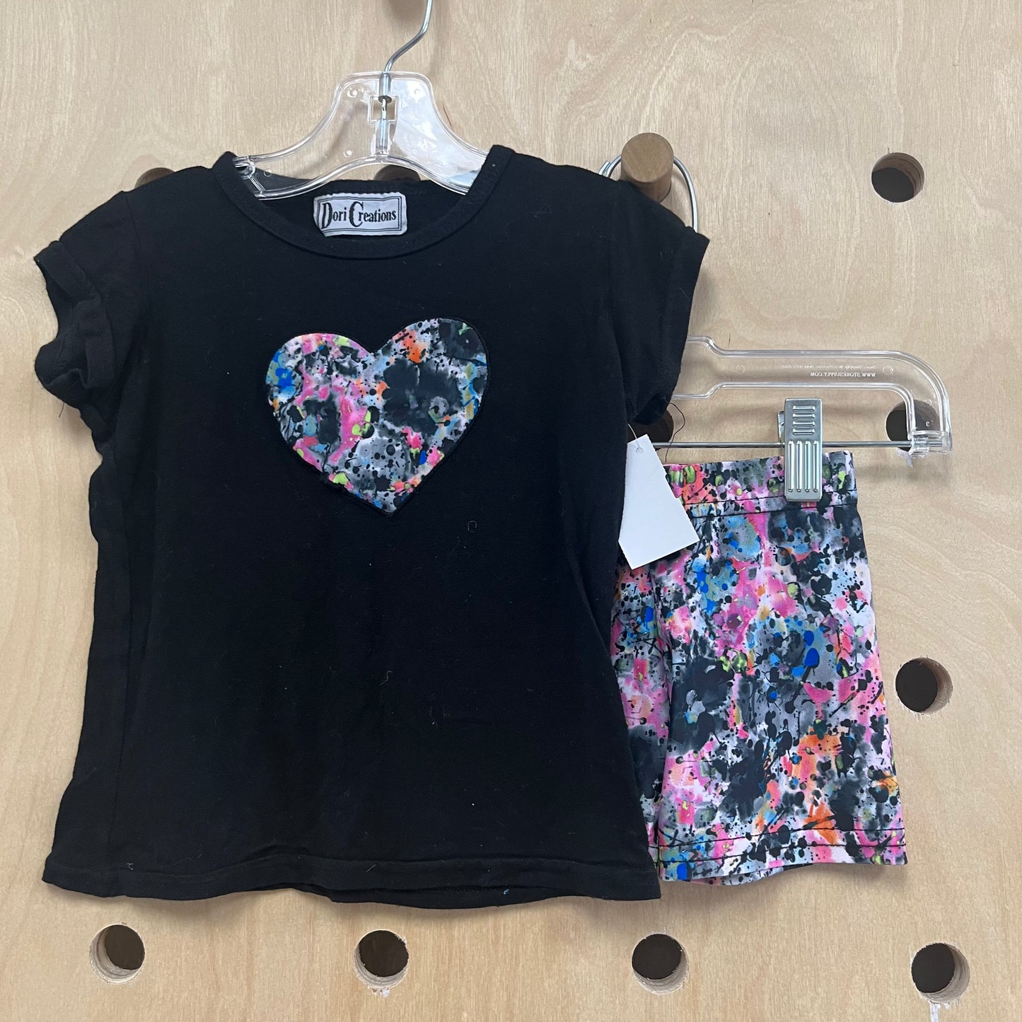 Black+Paint Splatter Outfit