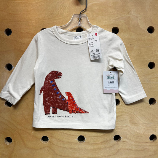 Cream 'Happy Dino Family' LS NEW!