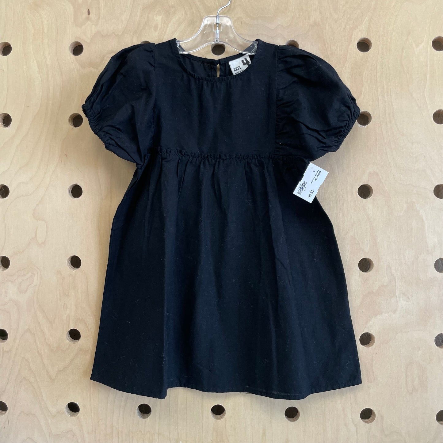 Black Linen Blend Dress