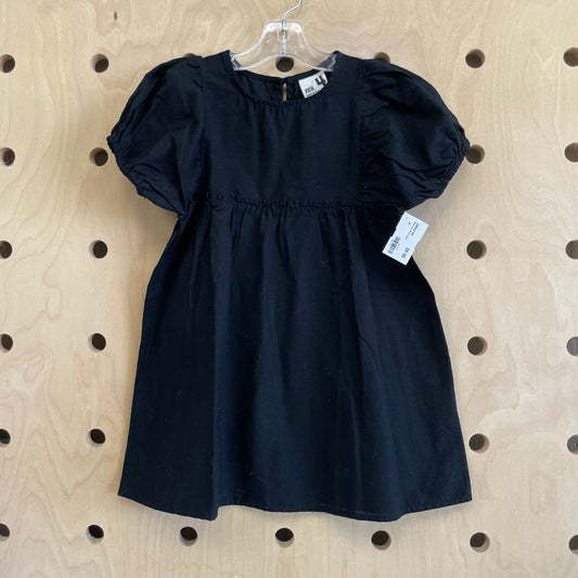 Black Linen Blend Dress
