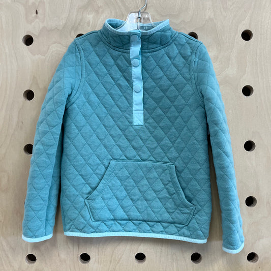 Aqua Quilted Pullover