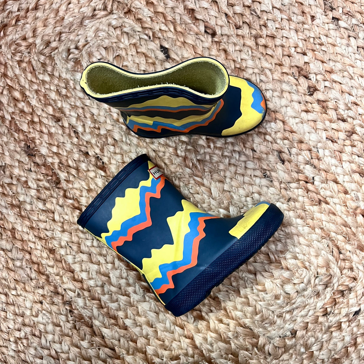 Crazy Stripe Rain Boots